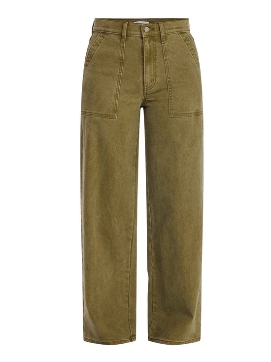 Time and Tru Denim - Time and Tru Women's Wide Leg Utility Trousers, 31" Inseam